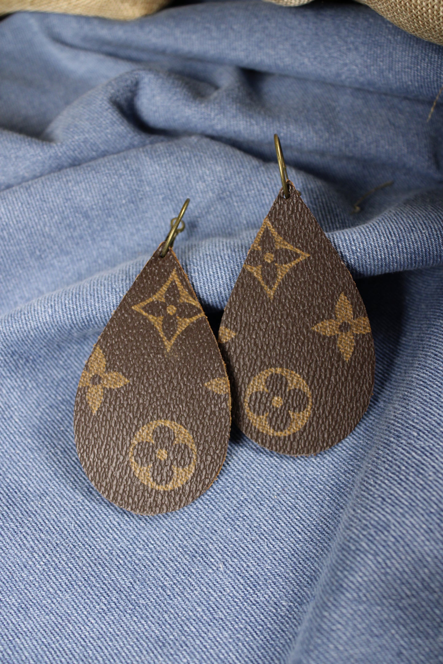 Upcycled Luxe Hoop Earrings