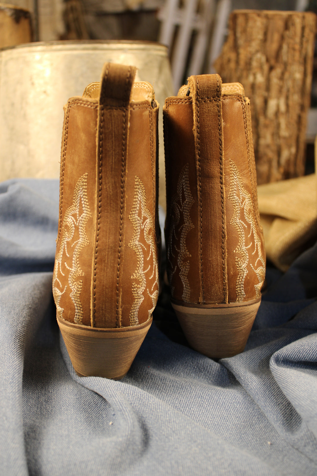 Canyon Brown Leather Bootie