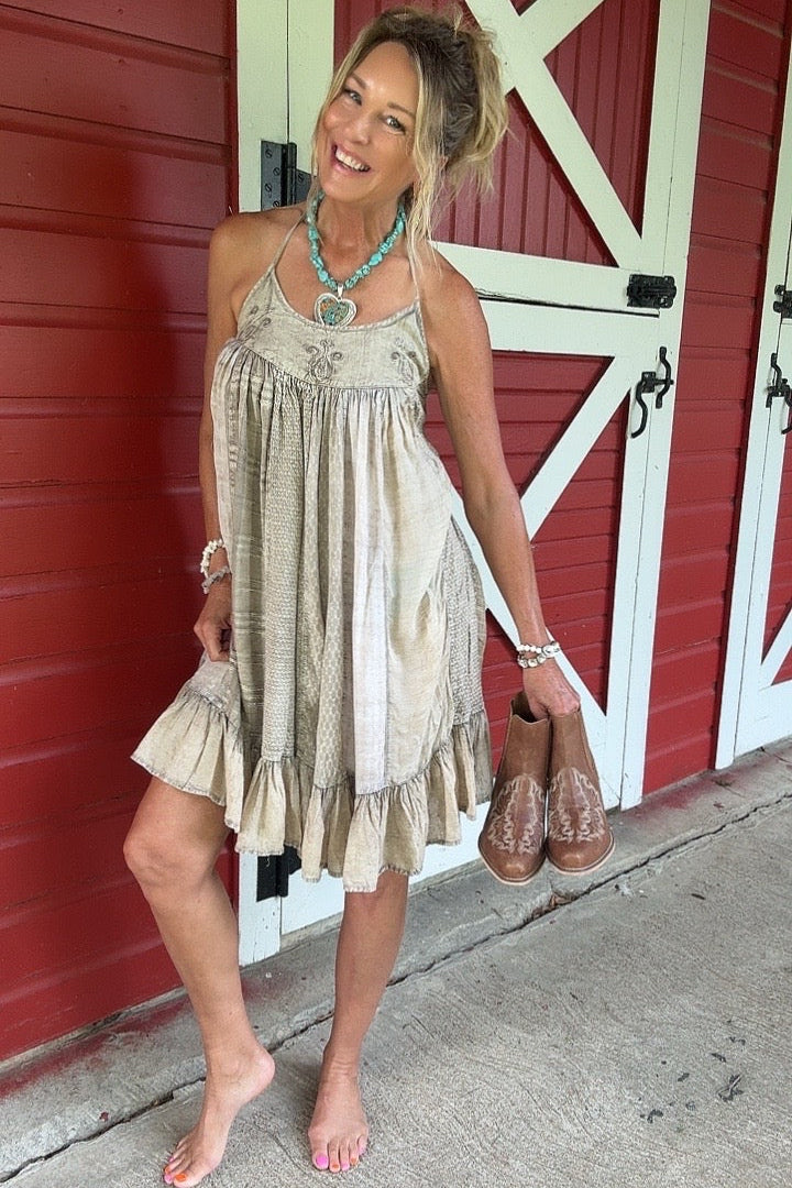 Latte Dreams Halter Dress