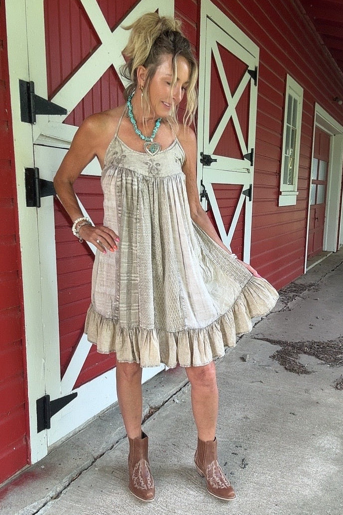 Latte Dreams Halter Dress