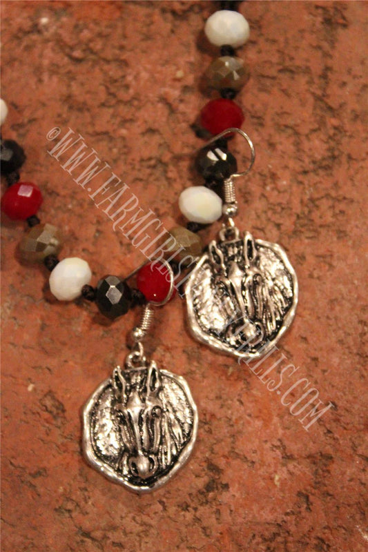 earrings, farm girls fancy frills