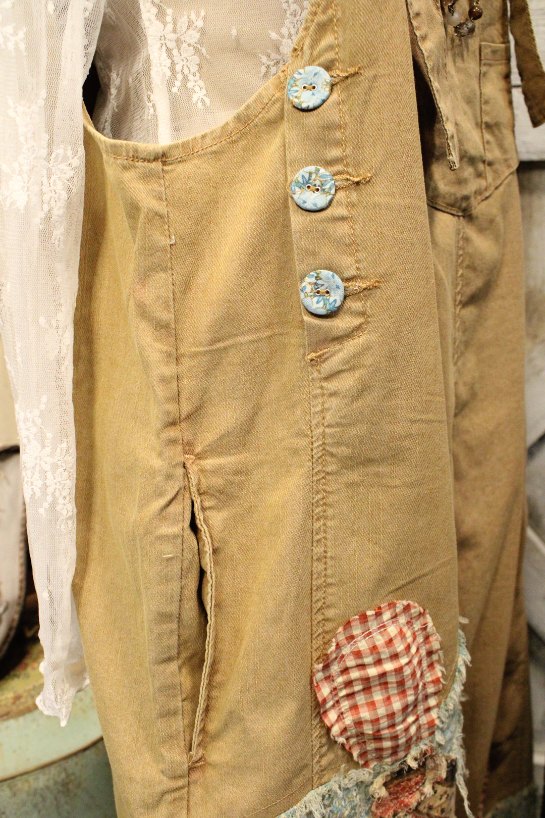 Flower Patch Camel Overalls