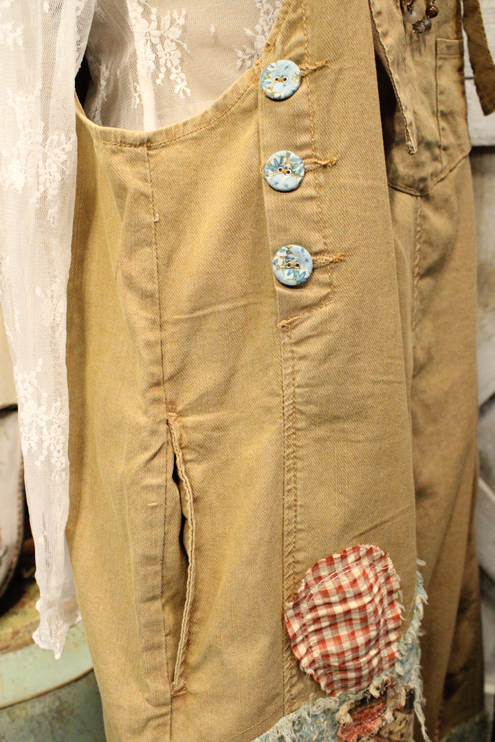 Flower Patch Camel Overalls