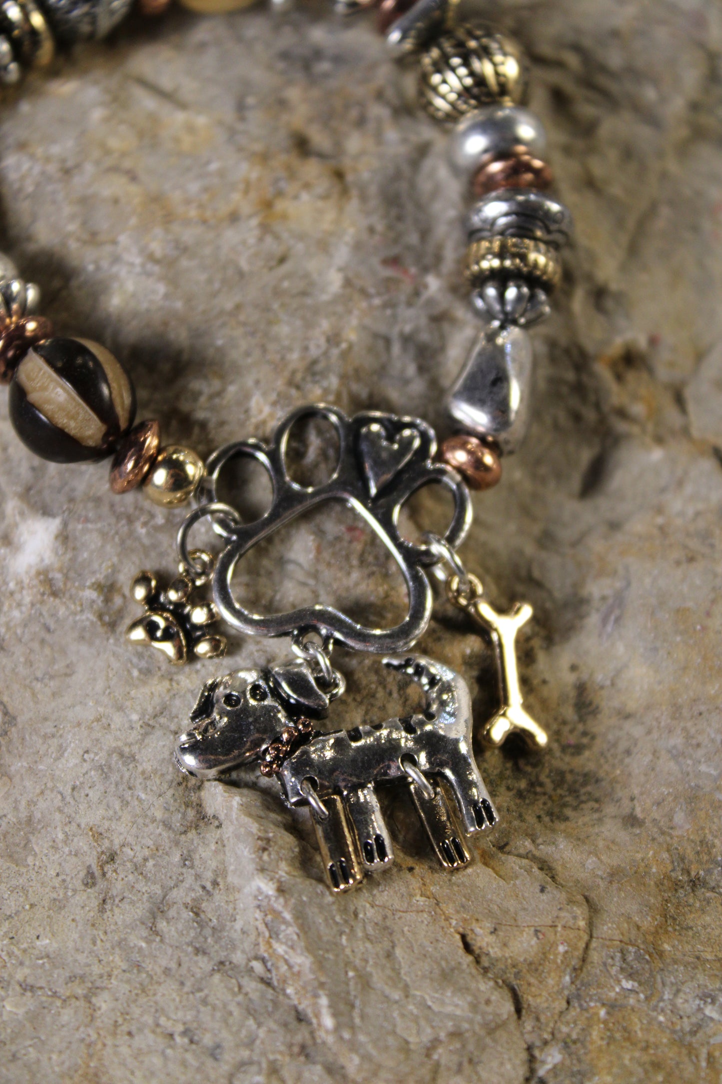 Puppy Love Wiggle Charm Bracelet