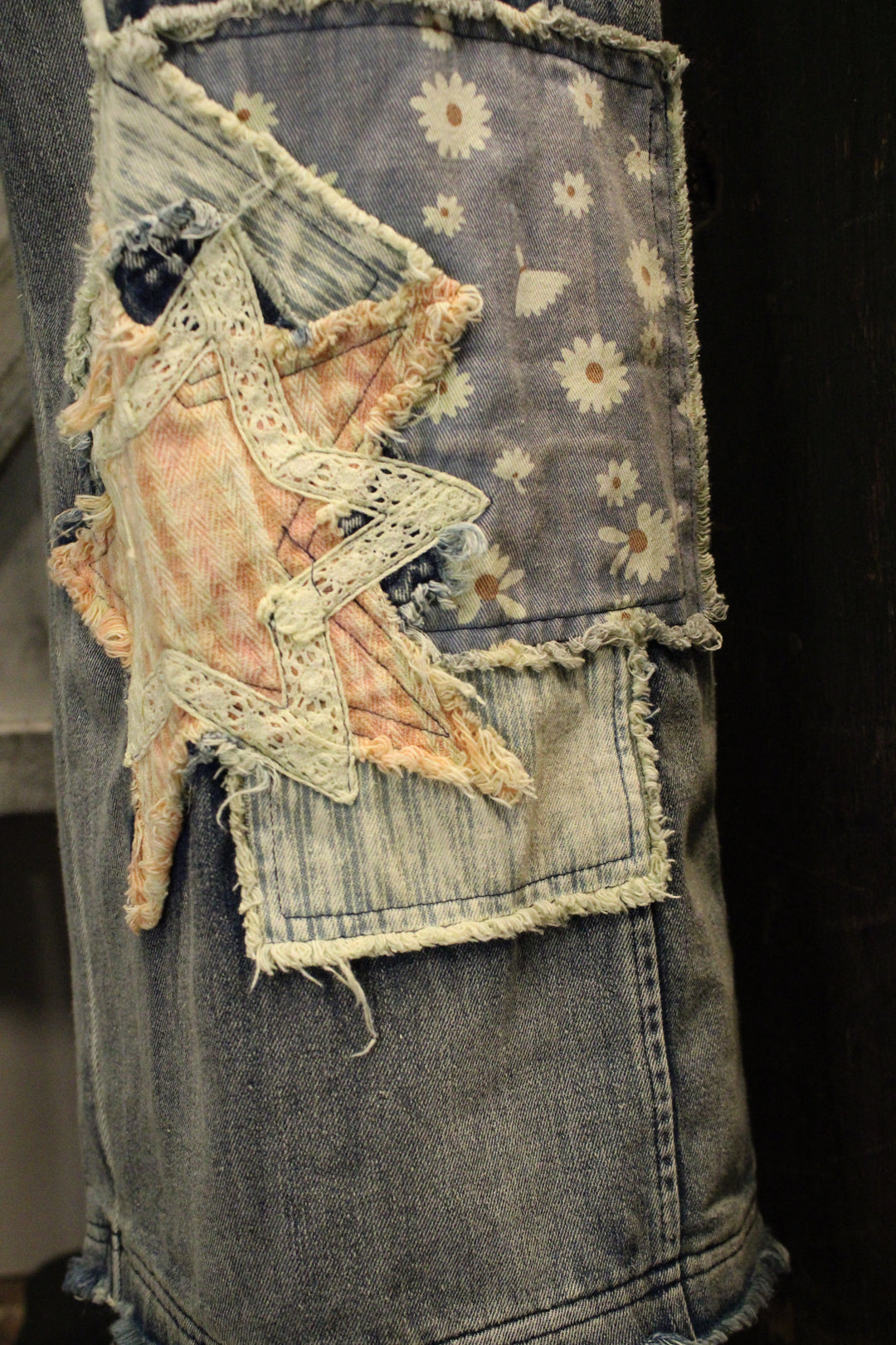 Meadow Star Capri Denim Overalls