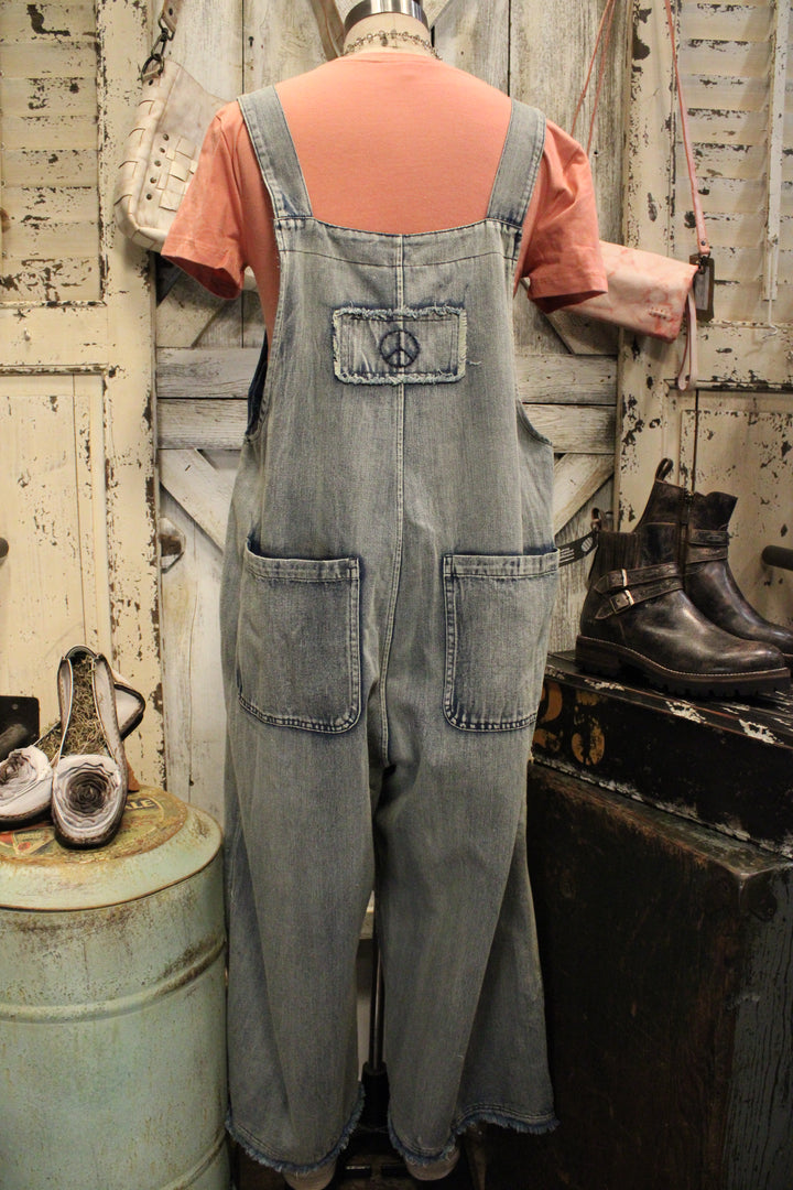Meadow Star Capri Denim Overalls