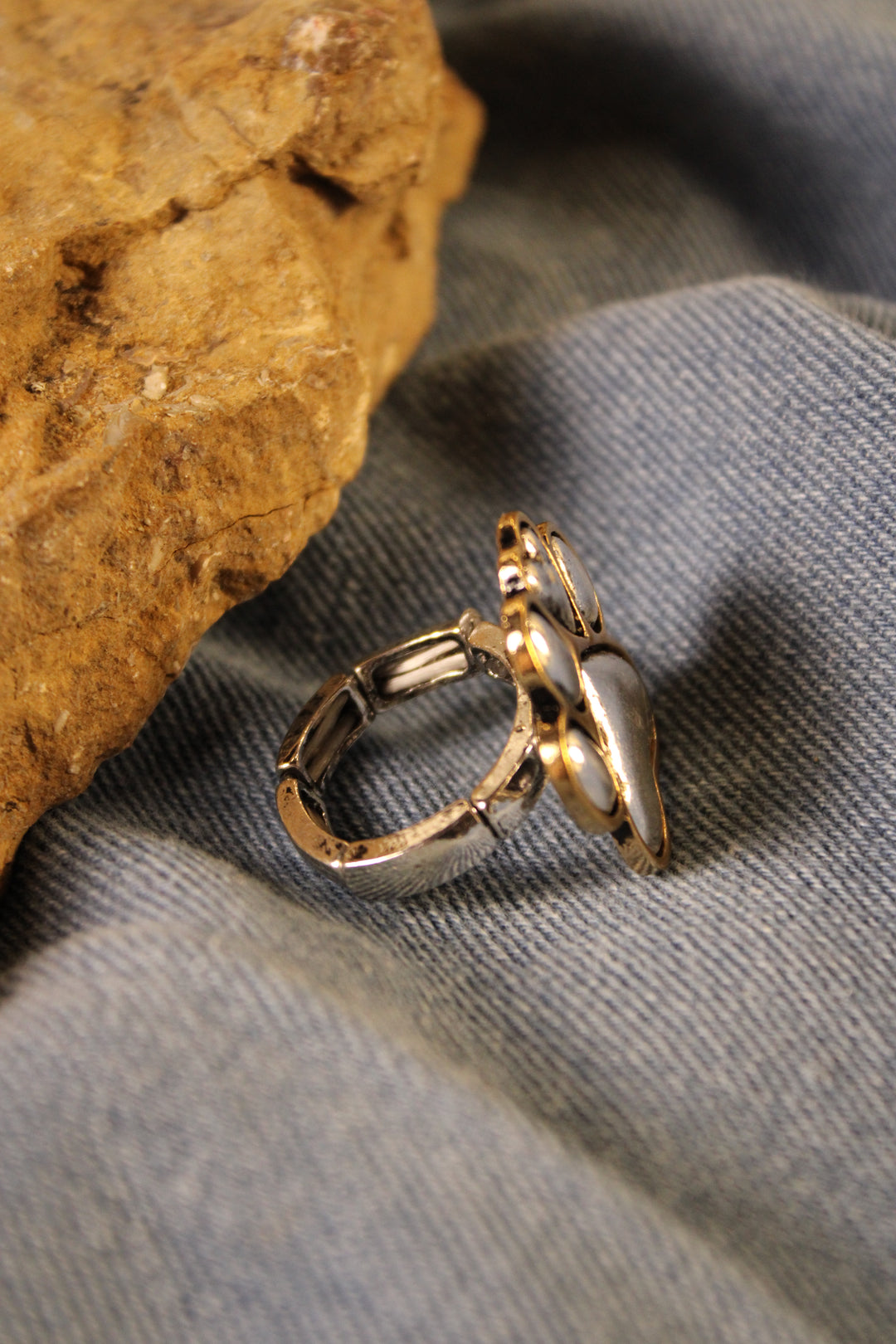 Gilded Pawprints Ring