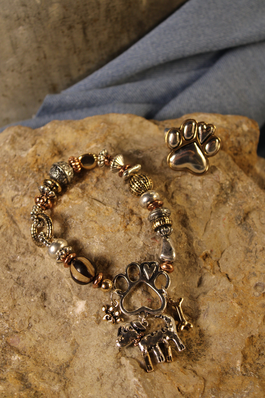 Puppy Love Wiggle Charm Bracelet