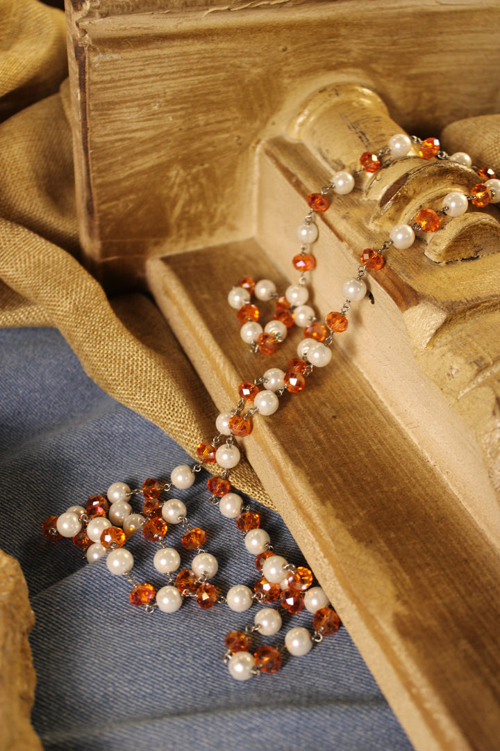 Sparkle And Shine Creamcicle Necklace