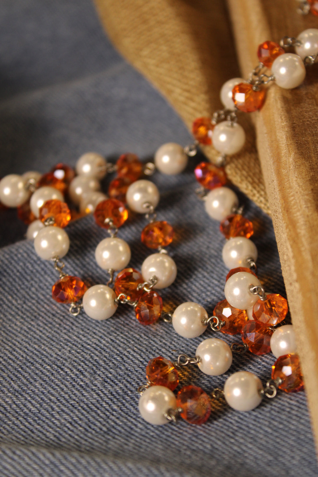 Sparkle And Shine Creamcicle Necklace