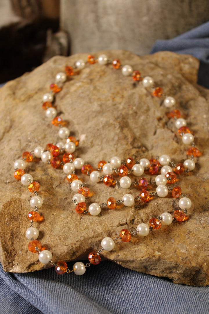 Sparkle And Shine Creamcicle Necklace