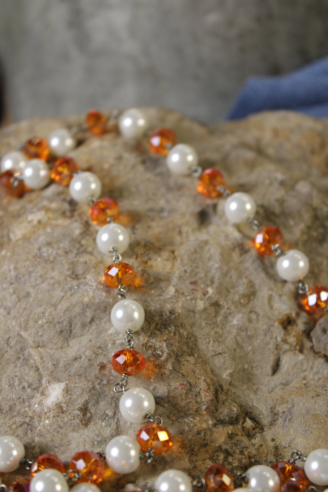 Sparkle And Shine Creamcicle Necklace