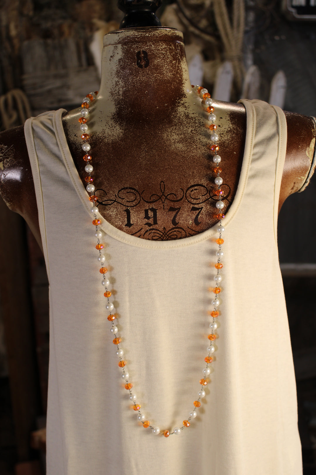 Sparkle And Shine Creamcicle Necklace