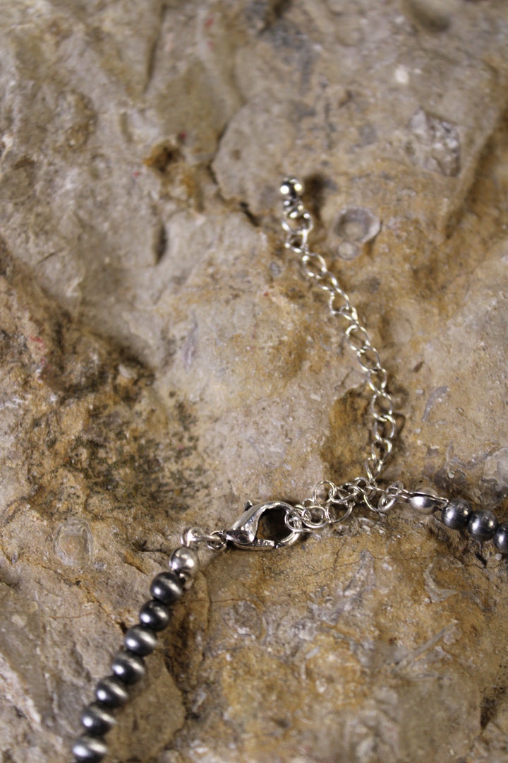 Pearl Navajo Beaded Choker Necklace