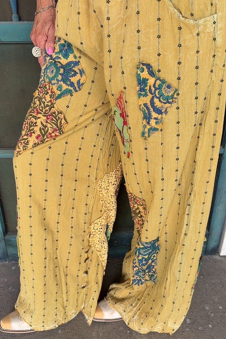 Reversible Dahlia Dream Striped Pants