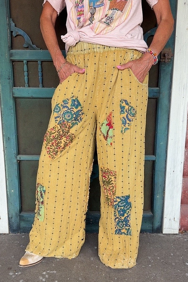 Reversible Dahlia Dream Striped Pants