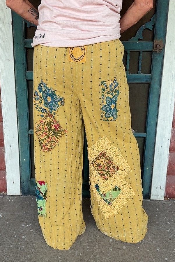 Reversible Dahlia Dream Striped Pants