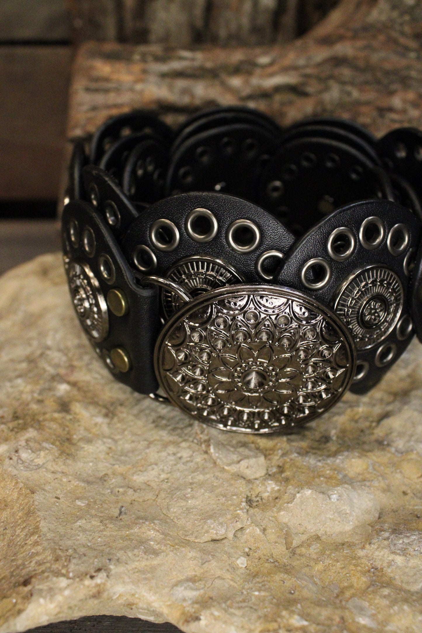 Black Medallion Belt