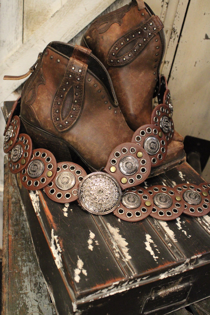 Brown Medallion Belt