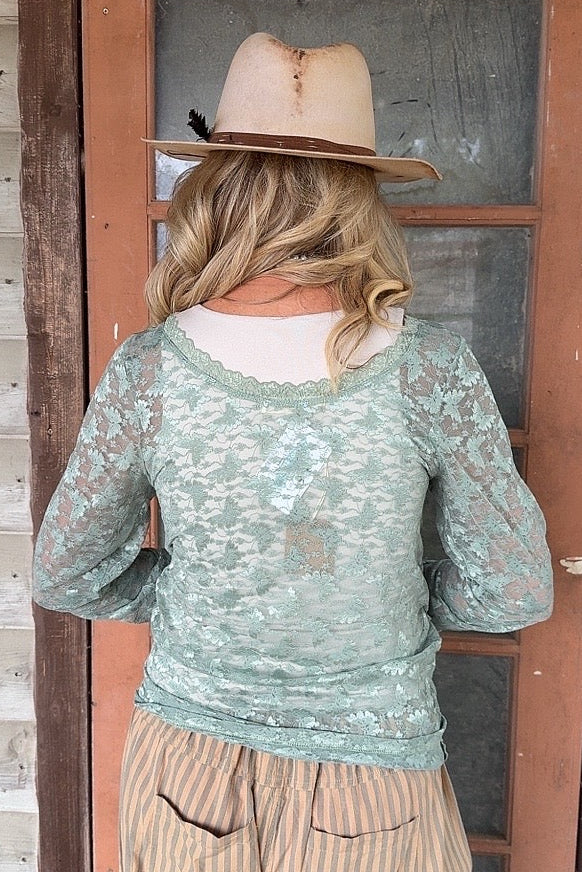 Fluttering Fern Layering Blouse