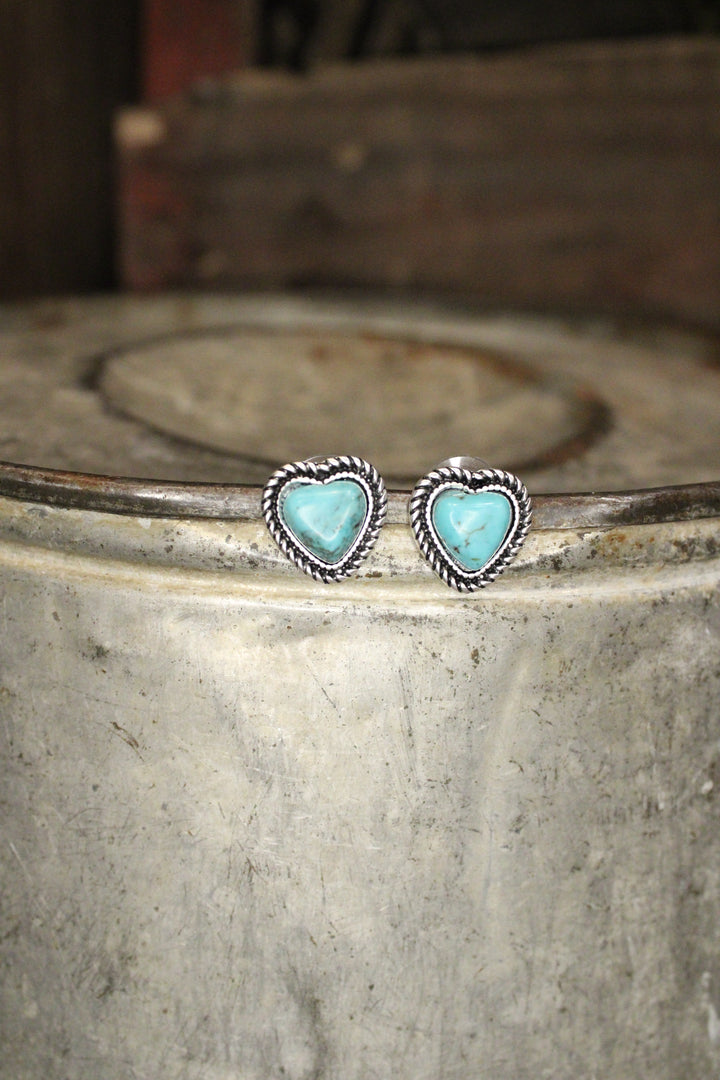 Turquoise Heartbeats Earrings