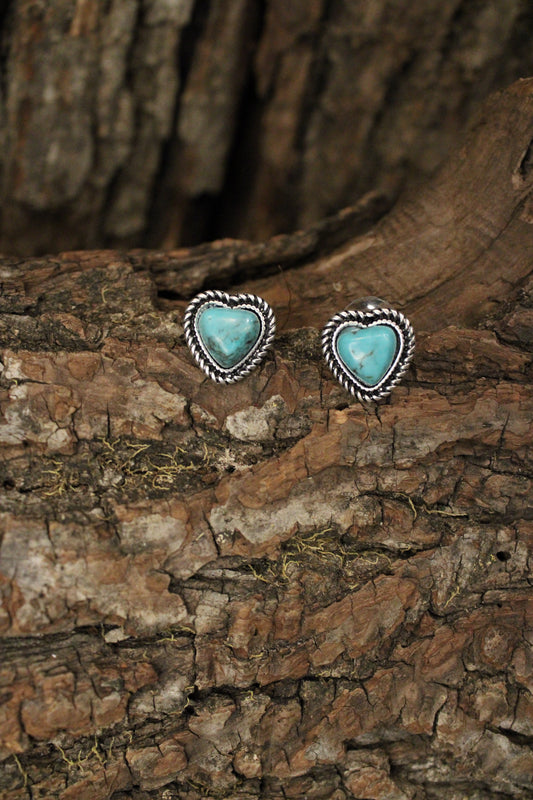 Turquoise Heartbeats Earrings