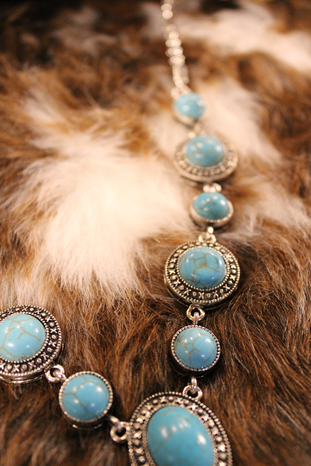 Desert Rain Turquoise Drop Necklace