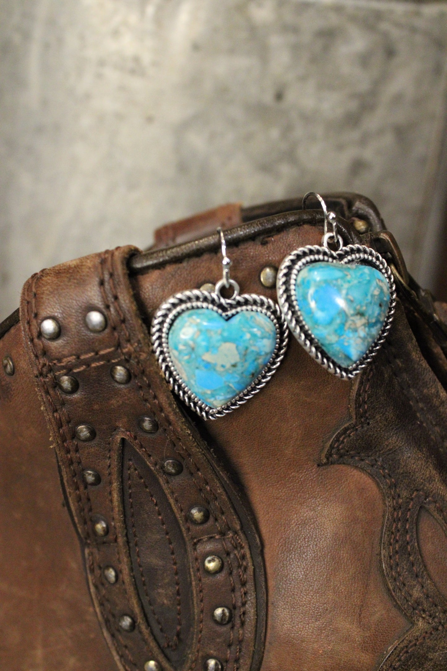Turquoise Love Earrings