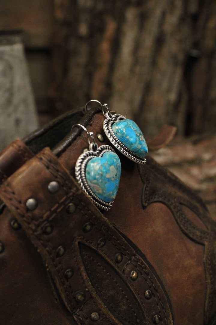 Turquoise Love Earrings