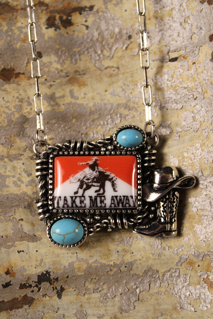 Take Me Away Cowboy Necklace