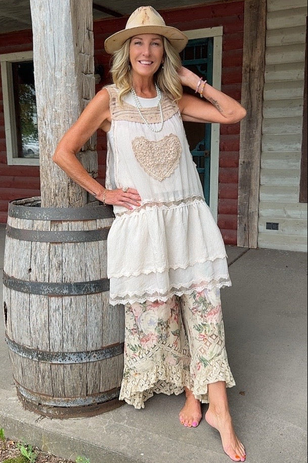 Lovebird Heart Tunic Tank