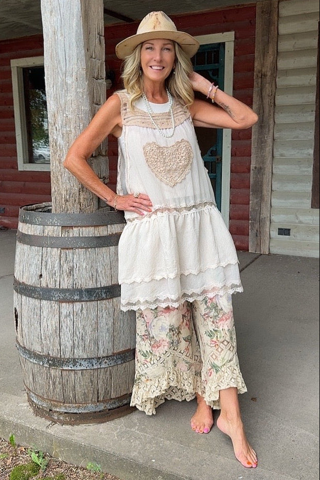English Rose Cotton Pants
