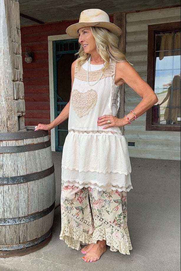 Lovebird Heart Tunic Tank