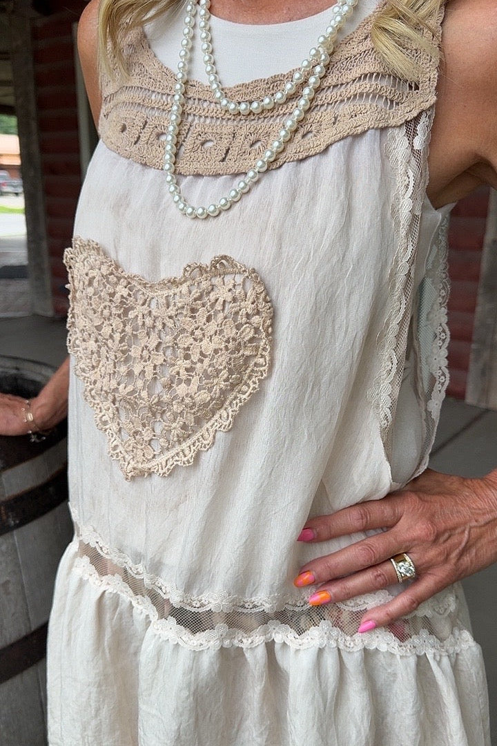 Lovebird Heart Tunic Tank