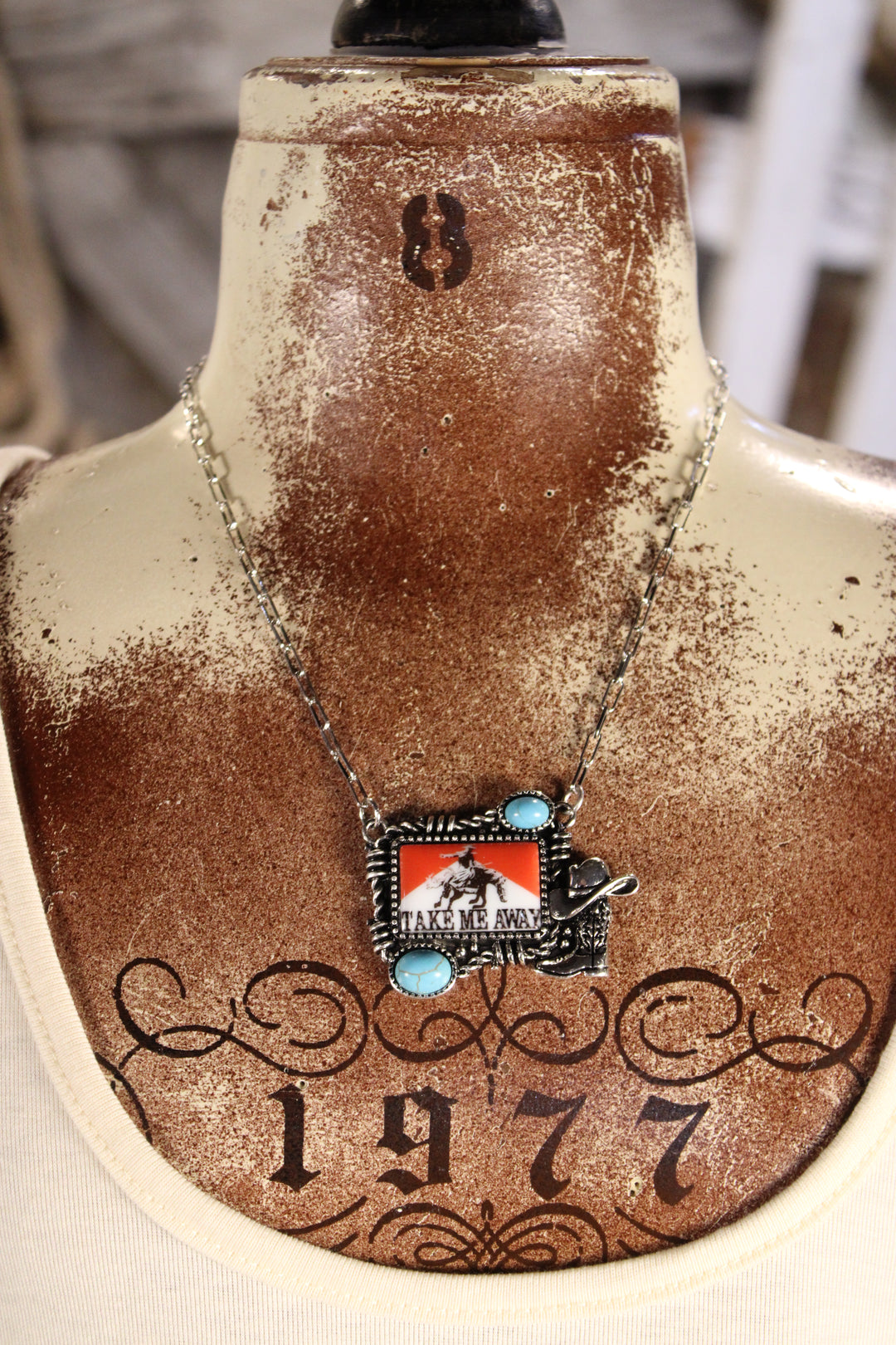 Take Me Away Cowboy Necklace
