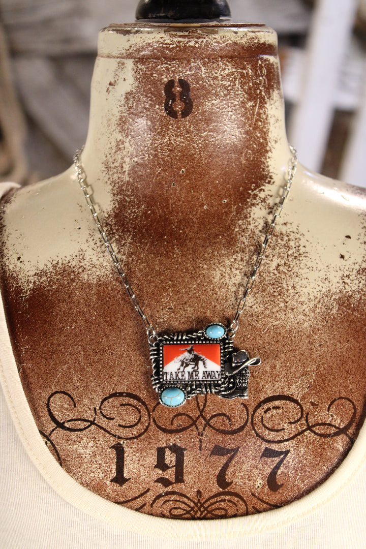 Take Me Away Cowboy Necklace