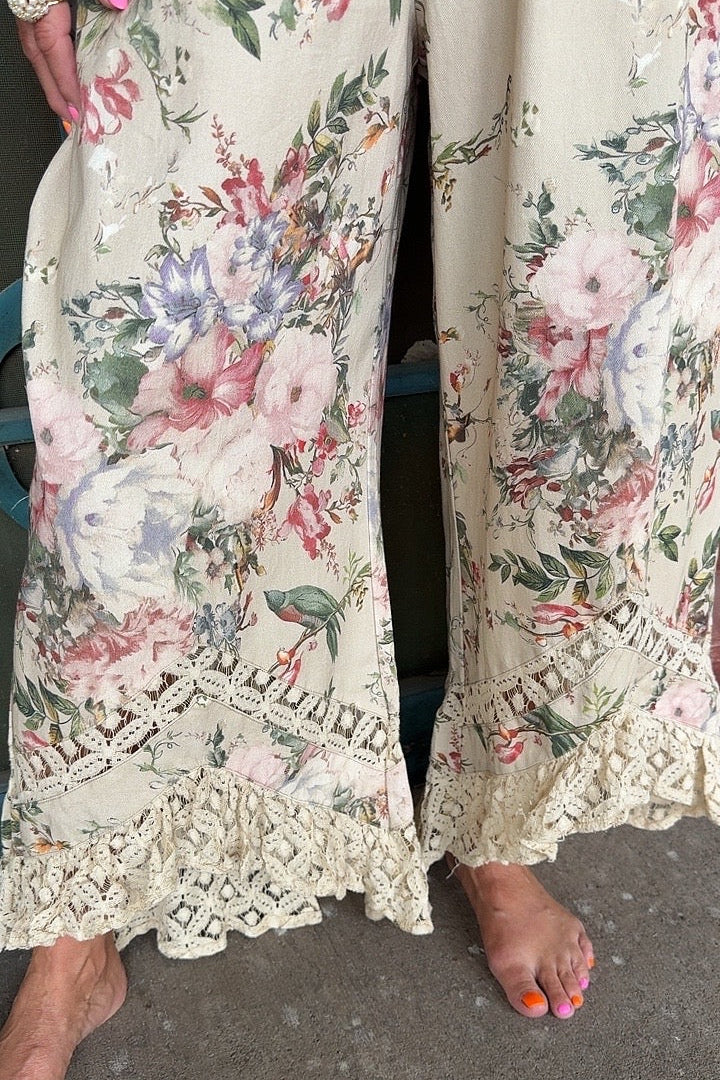 English Rose Cotton Pants