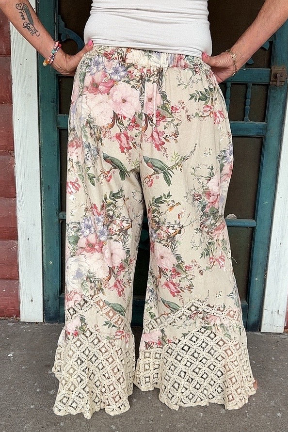 English Rose Cotton Pants