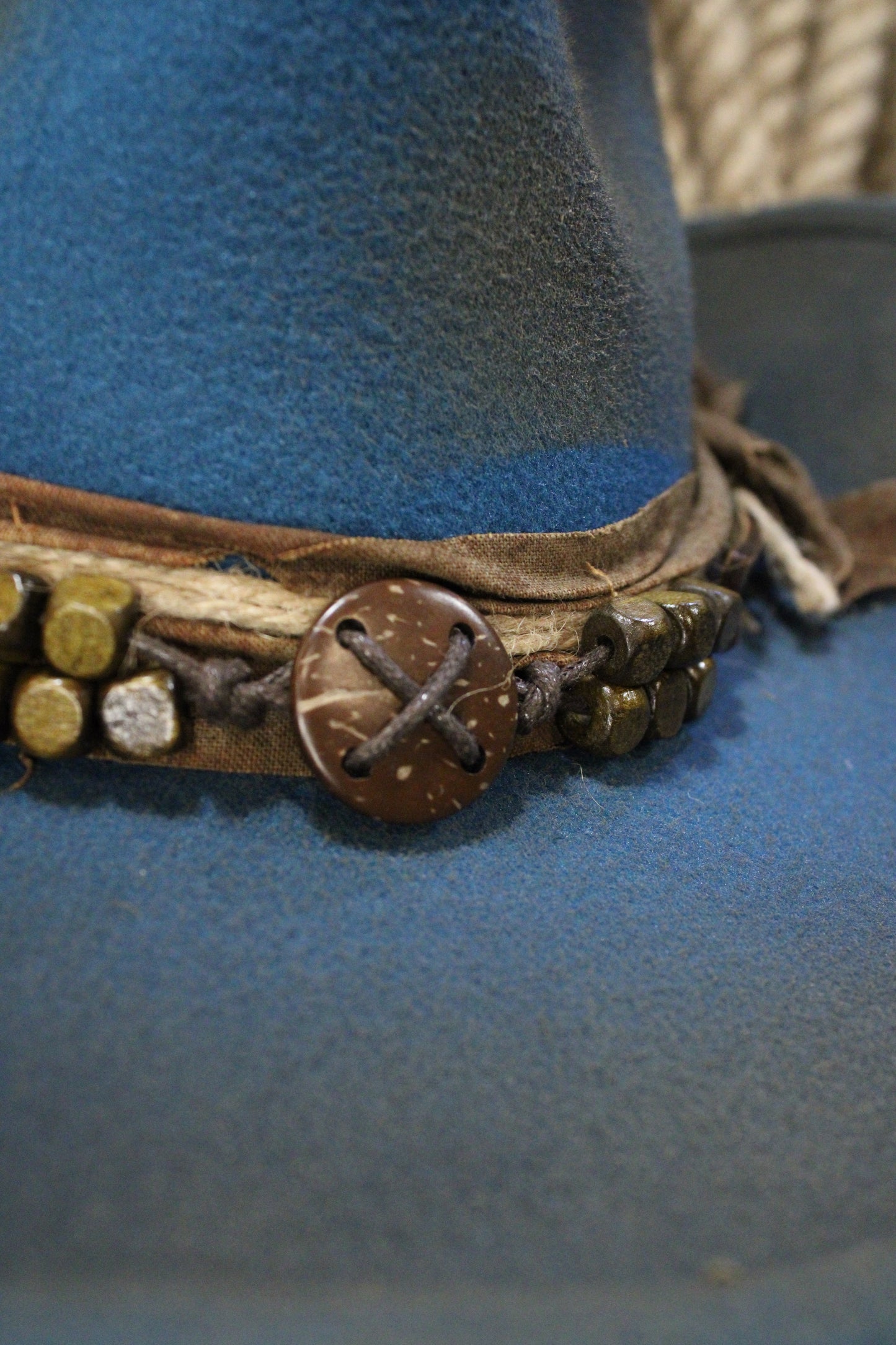 Teal And Timber Cowgirl Fedora