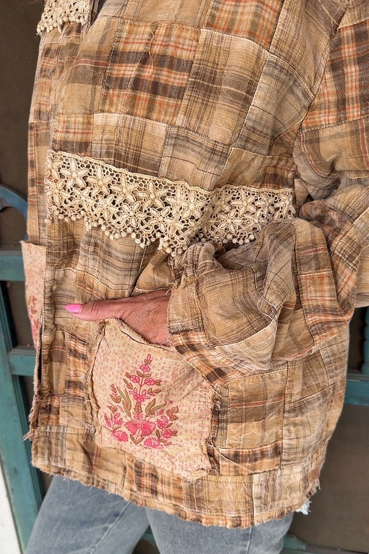 Golden Honey Patchwork Jacket