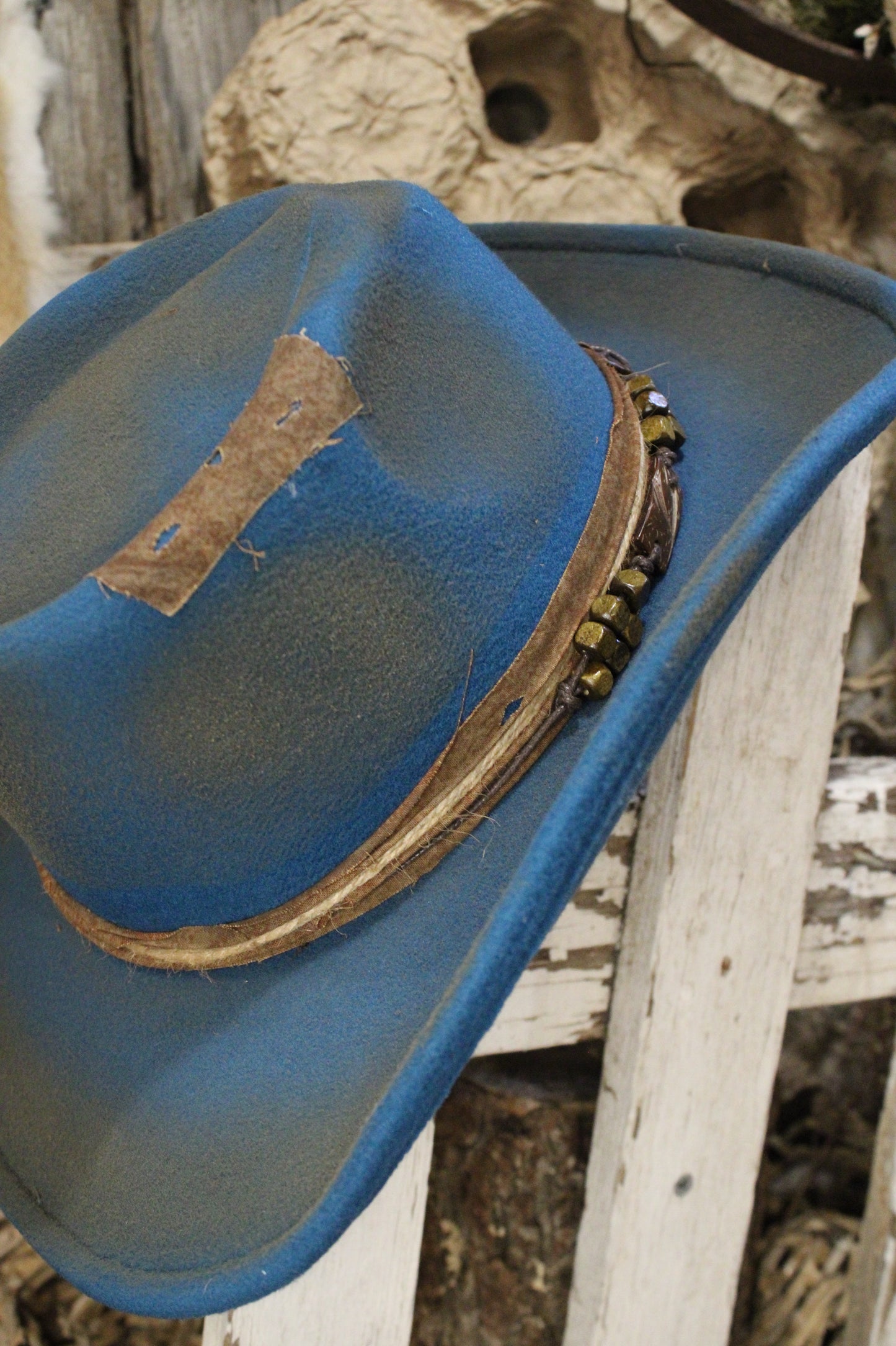 Teal And Timber Cowgirl Fedora