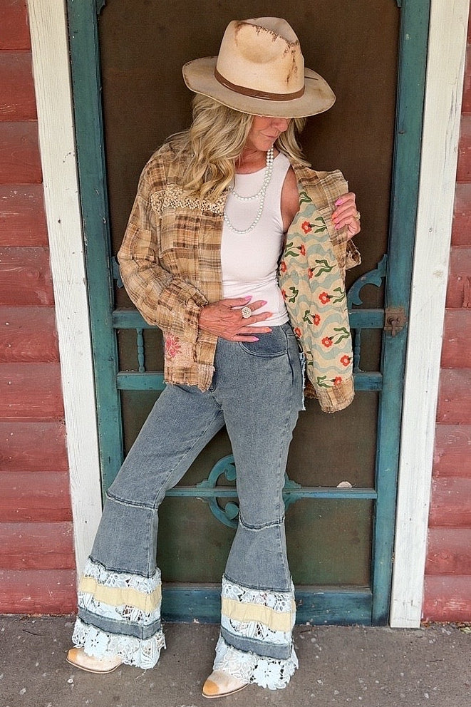 Golden Honey Patchwork Jacket