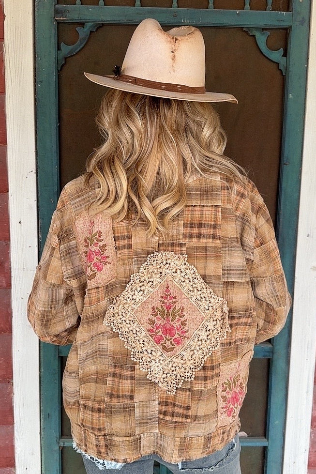 Golden Honey Patchwork Jacket