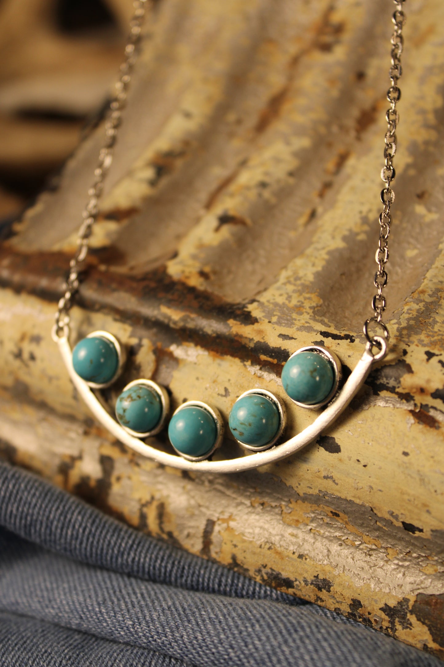 Minty Mist Drop Necklace