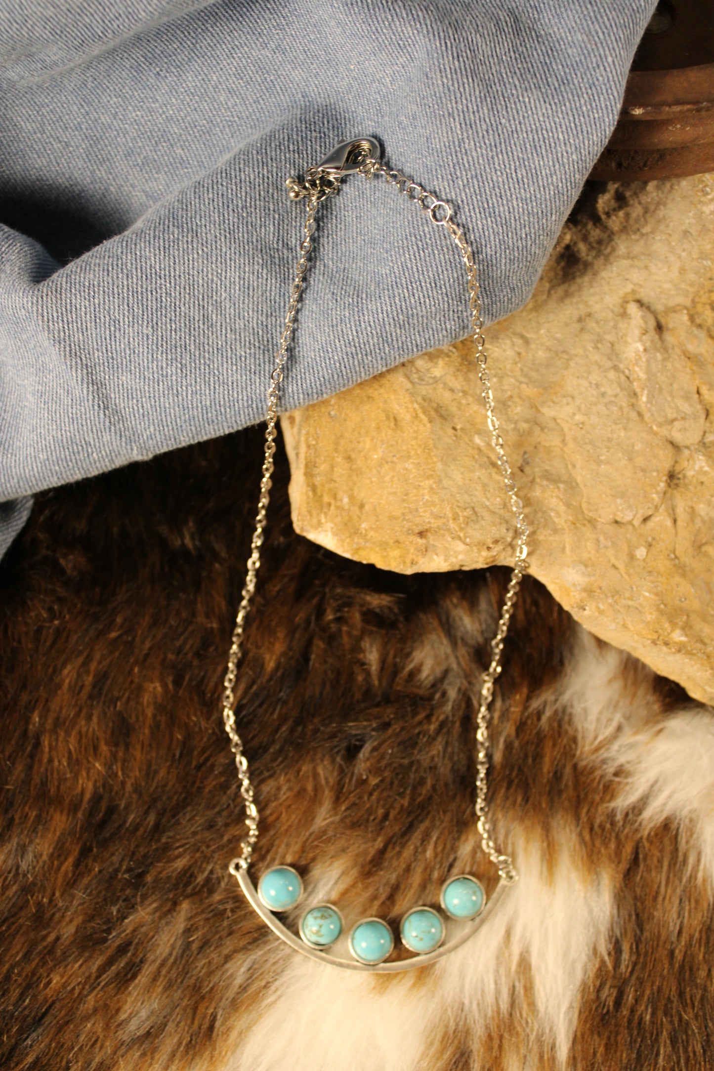 Minty Mist Drop Necklace