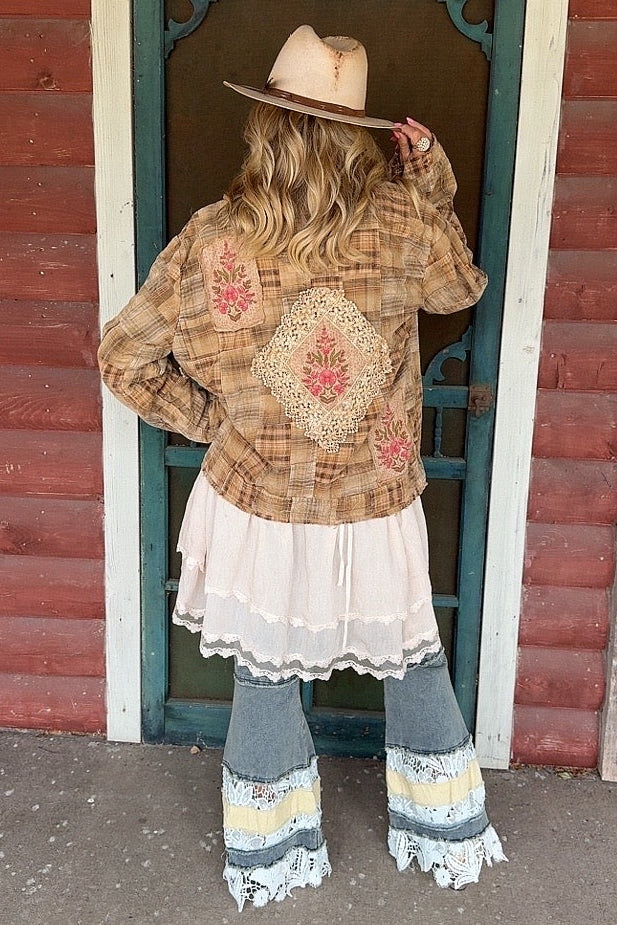 Golden Honey Patchwork Jacket