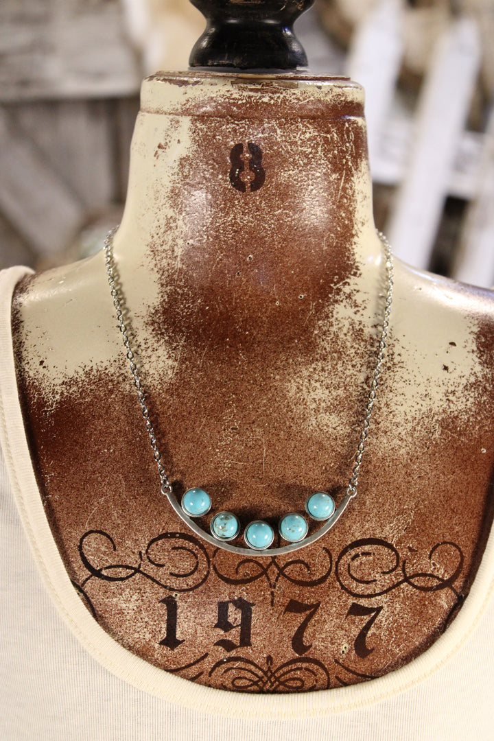 Minty Mist Drop Necklace