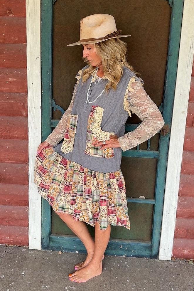 Wildflower Patchwork Tank Dress