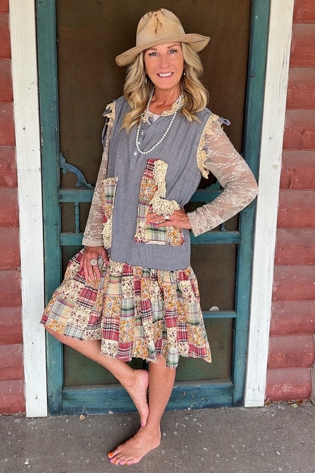 Wildflower Patchwork Tank Dress
