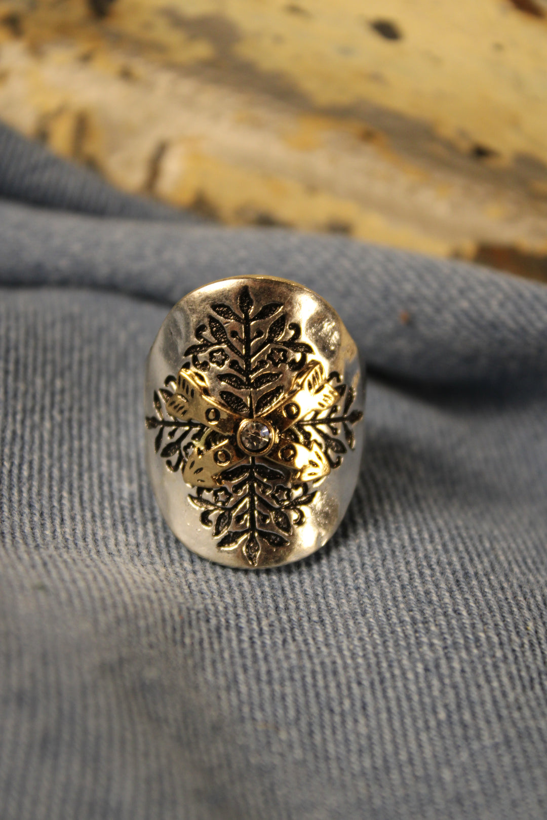 Gilded Harmony Arrow Ring